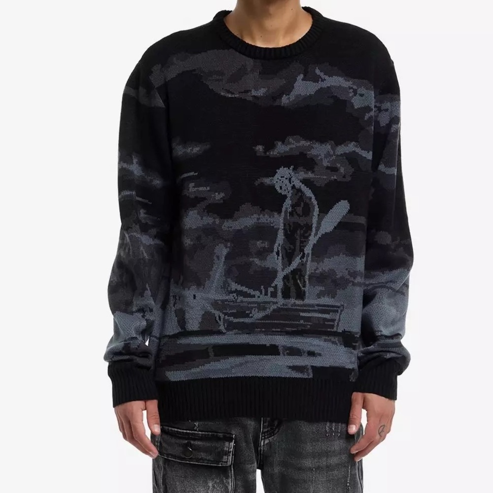 Unisex Friday The 13th Jason Boat Scene Intarsia Sweater Hot Topic‎ Horror